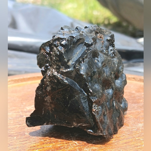 Large Raw Obsidian ⬛ Specimen - Picture 4 of 10